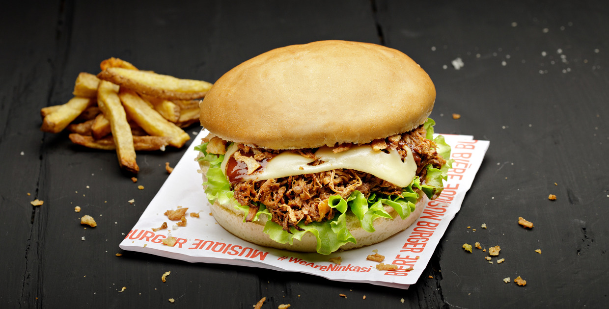 La recette du burger Pork n’Roll